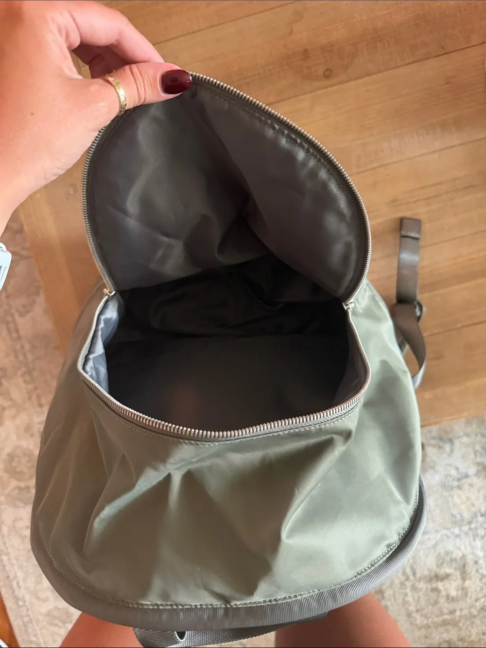 lululemon athletica Olive Green laptop backpack